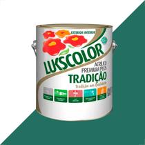 Tinta latex lukscolor tradicao acrilico fosco 3600ml verde