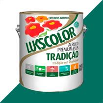 Tinta latex lukscolor tradicao acrilico fosco 3600ml verde