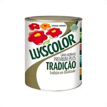 Tinta latex lukscolor tradicao acrilico fosco 900ml branco