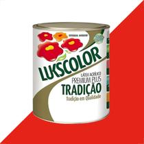 Tinta latex lukscolor tradicao acrilico fosco 900ml vermelho Tinta latex lukscolor tradicao acrilico fosco 900ml vermelho