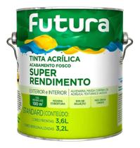 Tinta Látex Parede Standard Futura 3,6l Cores Anti Mofo