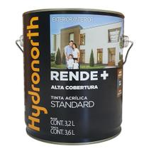 Tinta Látex Rende Mais Parede Standard Hydronorth 3,6l Cores