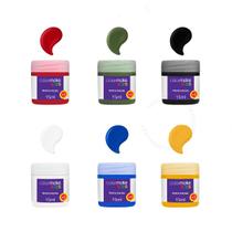 Tinta Líquida Facial Kids Pintura Artística 6 Cores Pote 15ml Colormake