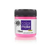 Tinta Liquida Fluorescente 15 com ML Pink - Color Make - Yur Color Make
