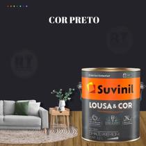 Tinta Lousa Suvinil 3,2l Para Parede Metal e Madeira Cor Preto Absoluto/ Azul Del Rey/ Cinza Chumbo.