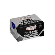 Tinta marcador permanente azul 20ml 12 und - BRW