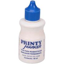 Tinta Marcador Permanente Reabastecedor 040Ml Azul