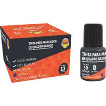 Tinta Marcador Quadro Branco Jocar 20ML Azul - Caixa com 12 Unidades