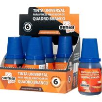 Tinta Marcador Quadro Branco Reabastecedor Genial 20ML Azul CX.C/06 Tinta Marcador Quadro Branco Reabastecedor Genial 20ML Azul CX.C/06
