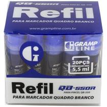 Tinta Marcador Quadro Branco Reabastecedor Qb-550R 5,5Ml Az