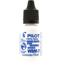 Tinta marcador quadro branco reabastecedor wbm-7 preto 15ml pilot