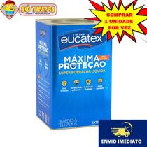 Tinta Máxima Proteção Borracha Líquida 18L Eucatex 5 anos de Proteção Fosco Branco