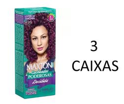 Tinta Maxton Free Cacheadas Poderosas Marsala 8.26 ( 3 caixas ) - Embelleze