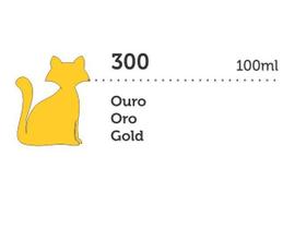 Tinta Mega PVA Metalica Ouro 100ml Gato Preto