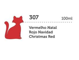 Tinta Mega PVA Metalica Vermelho Natal 100ml Gato Preto Tinta Mega PVA Metalica Vermelho Natal 100ml Gato Preto