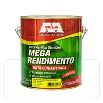 Tinta Mega Rendimento Branca 3,6L Acrílica Fosco Standard Tinta Mega Rendimento Branca 3,6L Acrílica Fosco Standard