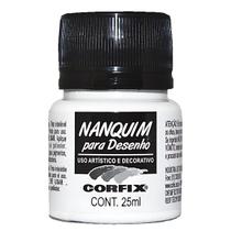 Tinta Nanquim 25ml 301 Branco Pronto pra Uso Corfix Tinta Nanquim 25ml 301 Branco Pronto pra Uso Corfix
