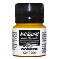 Tinta Nanquim 25ml 308 - Amarelo Ouro Corfix Pronto pra Uso Tinta Nanquim 25ml 308 - Amarelo Ouro Corfix Pronto pra Uso