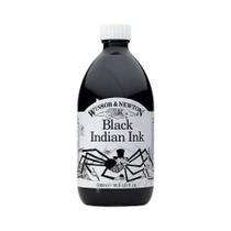 Tinta Nanquim Indian Ink Winsor & Newton Preta 500ml