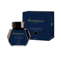 Tinta Negra para Canetas Tinteiro Waterman - Vidro 50ml