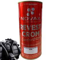 Tinta Novax 900 Ml Revest Crom - Tinta De Couro Sapato Bolsa Tenis Banco Jaqueta Novax 900ml