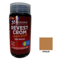 Tinta Novax Revestcrom 90ml para Couro Liso e Sintético Cobertura Intensa e Uniforme