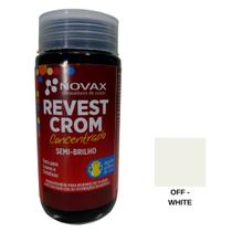 Tinta Novax Revestcrom 90ml para Couro Liso e Sintético Cobertura Intensa e Uniforme