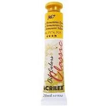 Tinta óleo Acrilex amarelo permanente escuro 367 20ml