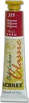 Tinta óleo Acrilex magenta 315 20ml