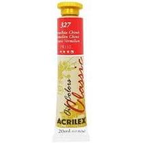 Tinta óleo Acrilex vermelho chinês 327 20ml Tinta óleo Acrilex vermelho chinês 327 20ml