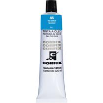 Tinta Óleo Corfix 120ml Cor Azul Cerúleo 85