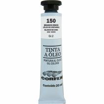 Tinta Óleo Corfix 20ml Cor Branco Zinco 150