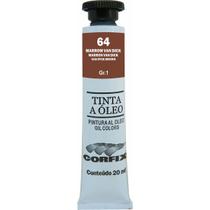 Tinta Óleo Corfix 20ml Cor Marrom Van Dick 64 Gr. 1