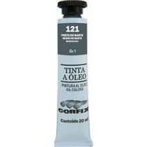 Tinta Óleo Corfix 20ml Cor Preto de Marte 121 Gr. 1