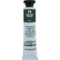 Tinta Óleo Corfix 20ml Cor Terra Verde 79 Gr. 1