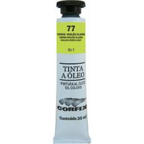 Tinta Óleo Corfix 20ml Cor Verde Inglês Claro 77 Gr. 1