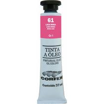 Tinta Óleo Corfix 37ml Cor Laca Rosa 61 Gr. 1
