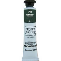 Tinta Óleo Corfix 37ml Cor Terra Verde 79 Gr. 1