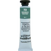 Tinta Óleo Corfix 37ml Cor Verde Esmeralda 73 Gr. 1