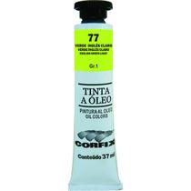 Tinta Óleo Corfix 37ml Cor Verde Inglês Claro 77 Gr. 1