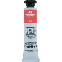 Tinta Óleo Corfix 37ml Cor Vermelho Cádmio 42 Gr. 3