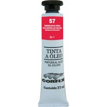 Tinta Óleo Corfix 37ml Cor Vermelho da China 57 Gr. 1