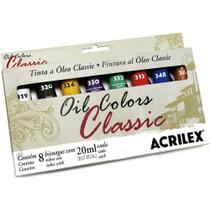 Tinta Óleo Tubo (Oil Colors Classic) Acrilex 20 ml 8 Cores