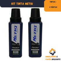 Tinta P/cartaz Da Metiq Alcolor 500ml 2 Pretas