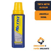 Tinta P/ Cartaz Da Metiq Alcolor 500ml Amarela