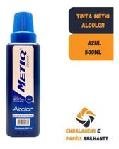 Tinta P/ Cartaz Da Metiq Alcolor 500ml Azul