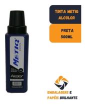 Tinta P/ Cartaz Da Metiq Alcolor 500ml Preto