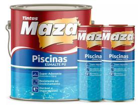 TINTA P/ PISCINA ESM PU COR AZUL MAZA 3X1 4,5 Litros