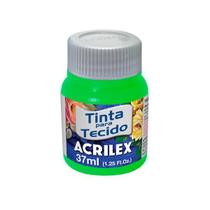 Tinta p/ Tecido Fosca 37ml Verde Abacate 572 Acrilex - ACRILEX - ARTISTICO