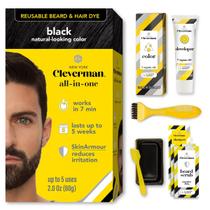 Tinta para Barba CLEVERMAN Creme Reutilizável Preto 60g Tinta para Barba CLEVERMAN Creme Reutilizável Preto 60g